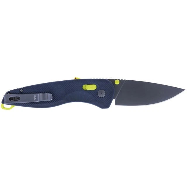 SOG Knives Aegis AT Acid Indigo GRN CRYO D2 Semi-Stainless Steel 11-41-14-41