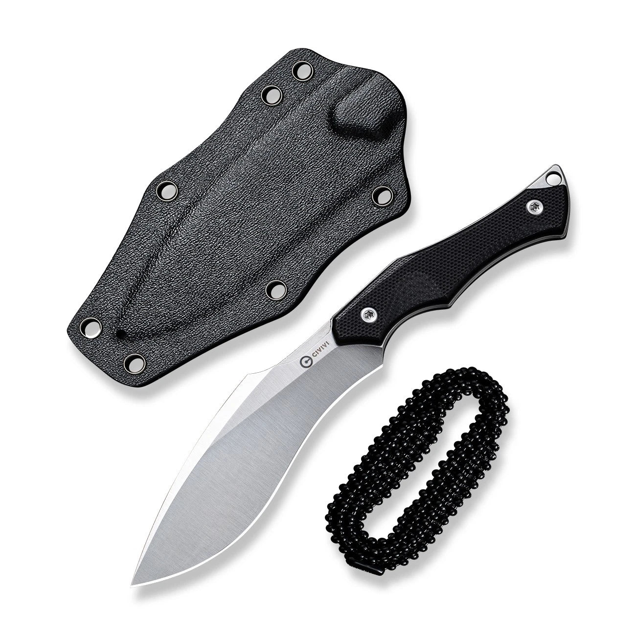 Civivi Knives Vaquita 2 Fixed Blade Knife C047C-1 Black G10 Nitro-V Stainless