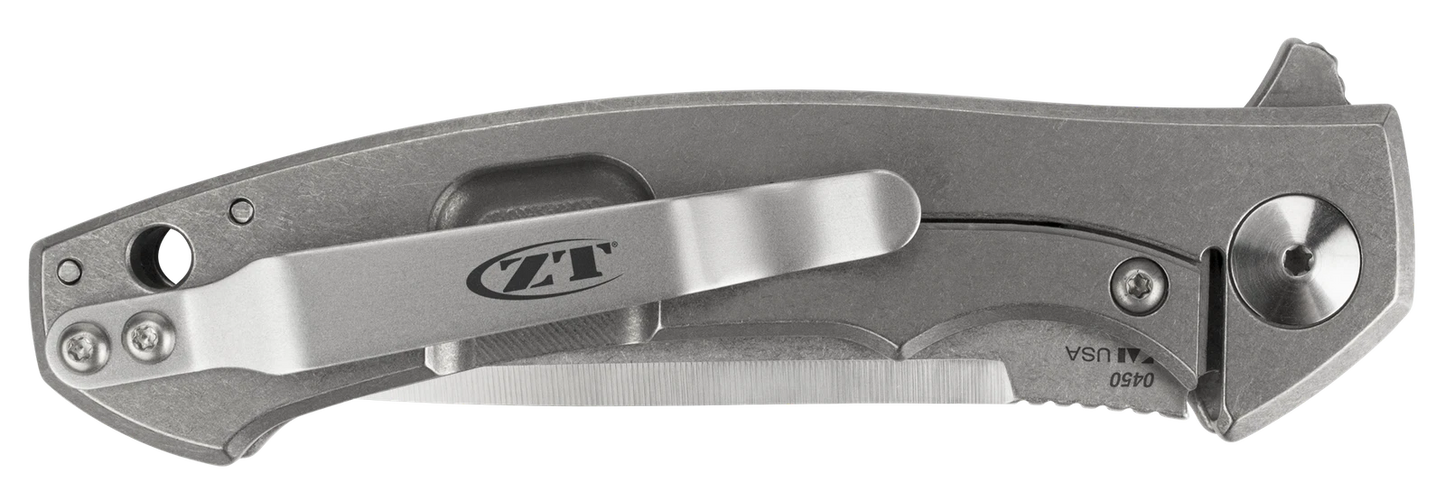 Zero Tolerance Knives Frame Lock Titanium S35VN Stainless ZT 0450 Pocket Knife