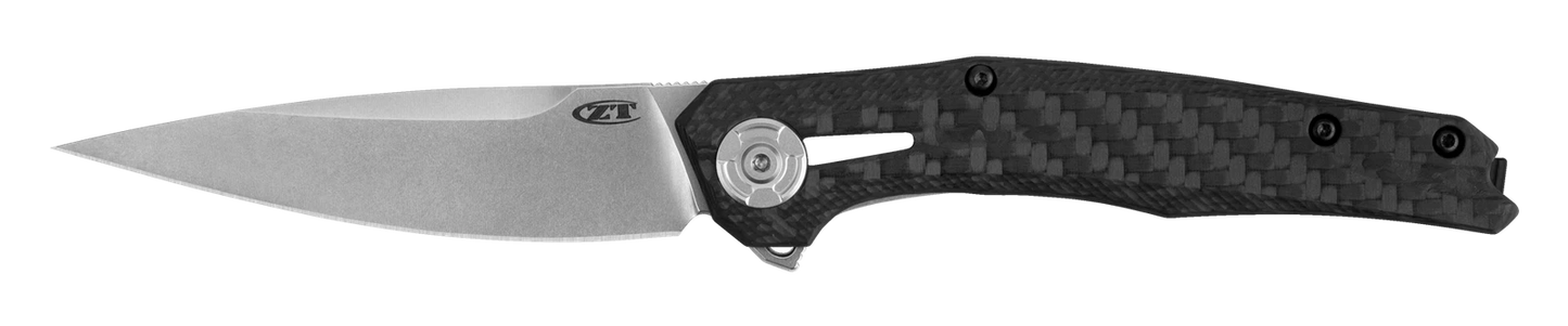 Zero Tolerance Knives 0707 Frame Lock Black Carbon Fiber Titanium 20CV Steel