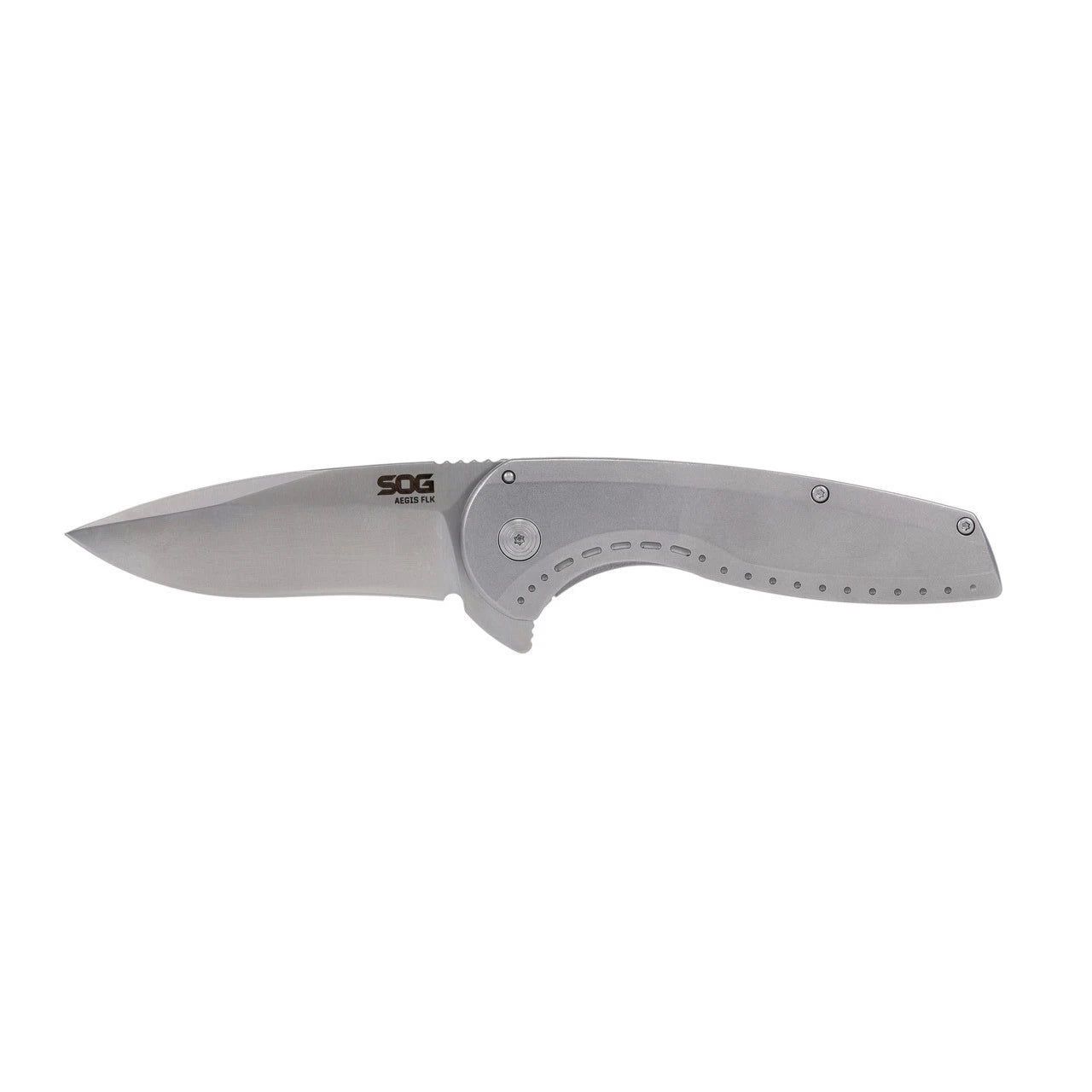 SOG Knives Aegis FLK 2.0 Frame Lock 14-41-03-43 Stonewash Stainless Steel Knife