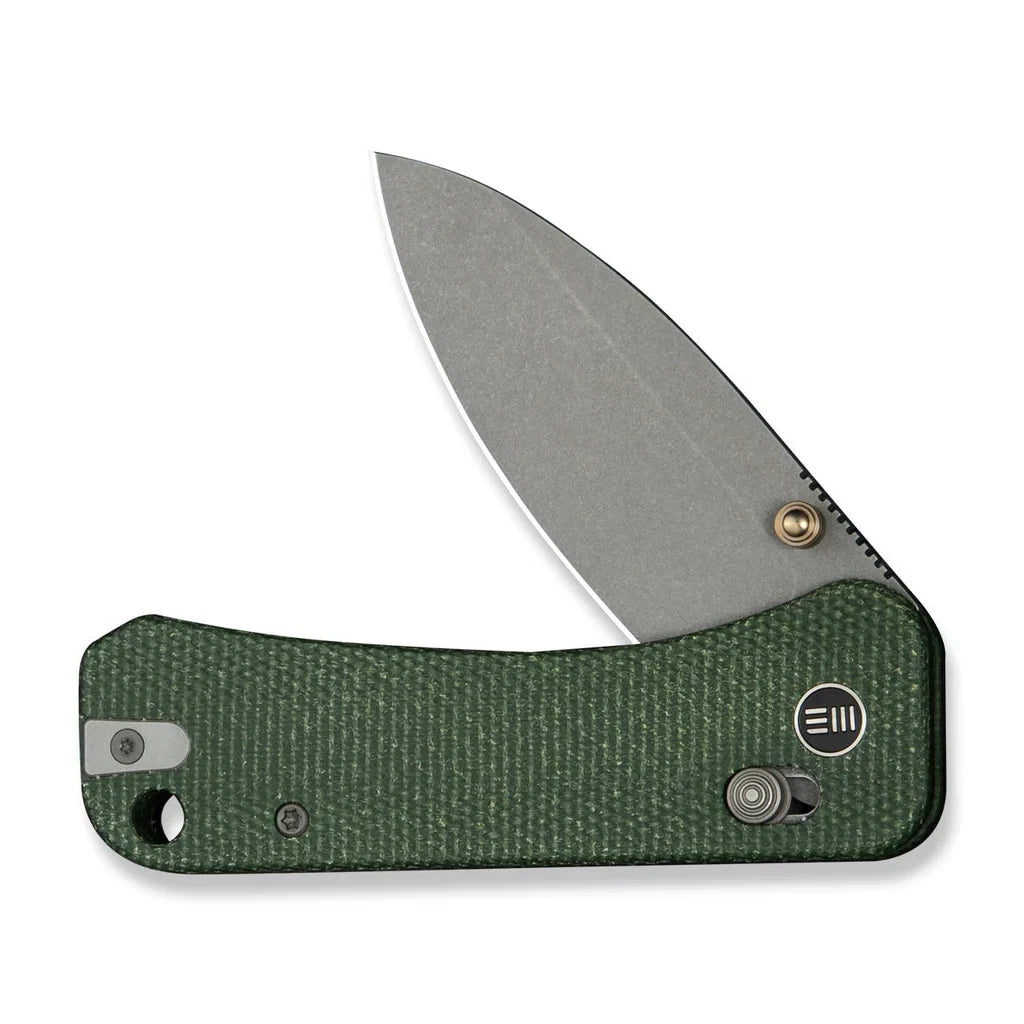 WE Knife Banter 2 23075-3 Green Canvas Micarta CPM S35VN Steel Knife