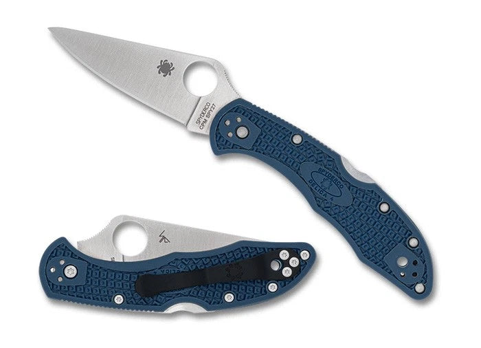 Spyderco Knives Delica 4 C11PCBL Cobalt Blue FRN CPM SPY27 Steel Pocket Knife