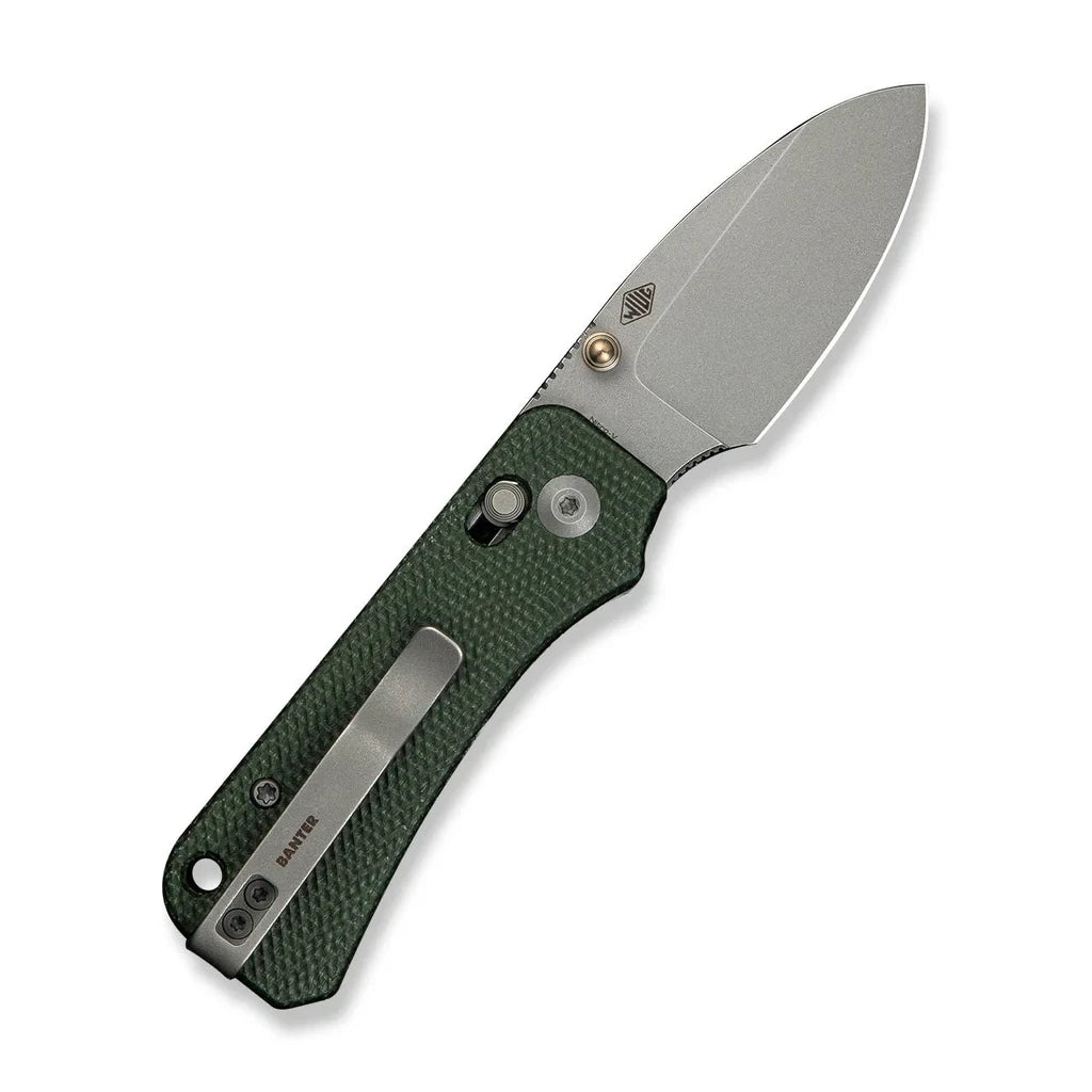Civivi Knives Baby Banter 2 Crossbar Lock C23074-3 Green Micarta Nitro-V Knife