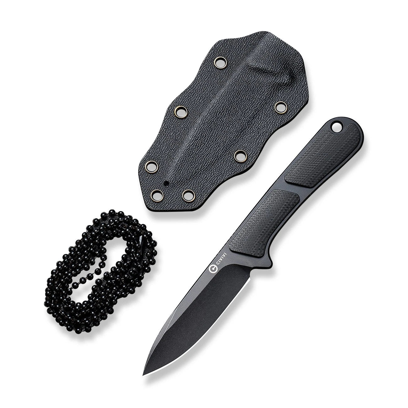 Civivi Knives Mini Elementum C23010-1 Black G-10 Nitro-V Steel Fixed Blade Knife