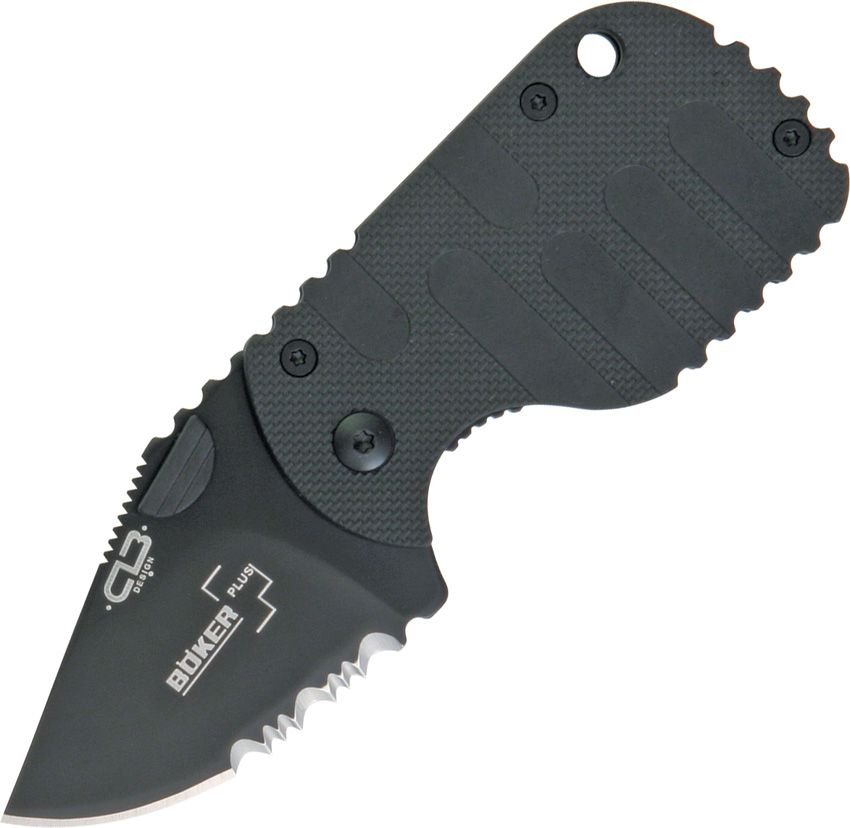 Boker Plus Subcom AUS-8 Pocket Knife AllBlack 01BO586 w/ Case