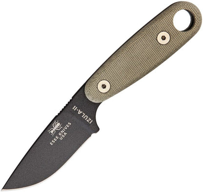 ESEE Izula II OD Green Survival Concealed Carry Neck Fixed Knife w/ Kit ESIZ2ODKIT
