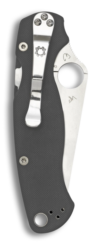 Spyderco Knife Para Millitary 2 Dark Gray G-10 Maxamet SC81GPDGY2 Pocket Knives