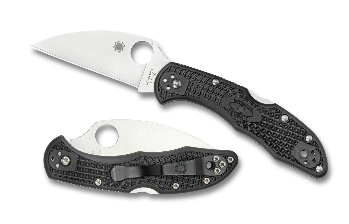 Spyderco Knives Delica 4 Lockback Black FRN VG10 Stainless C11FPWCBK Knife