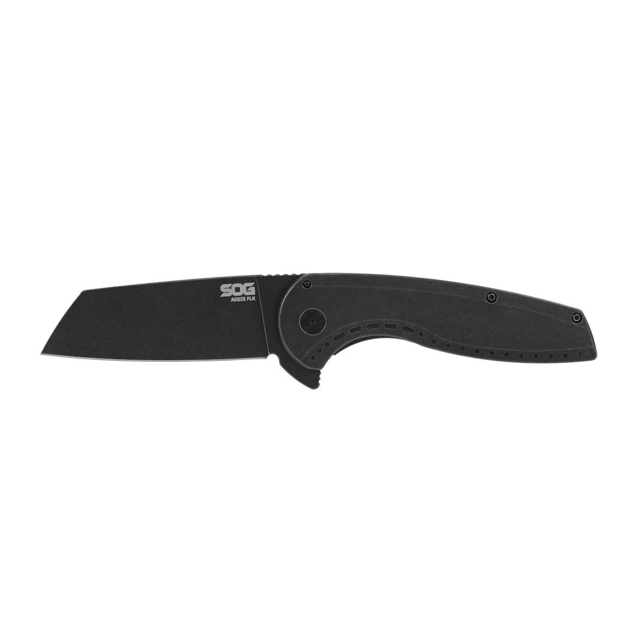 SOG Knives Aegis FLK 2.0 Frame Lock 14-41-04-43 Blackwash Stainless Steel Knife