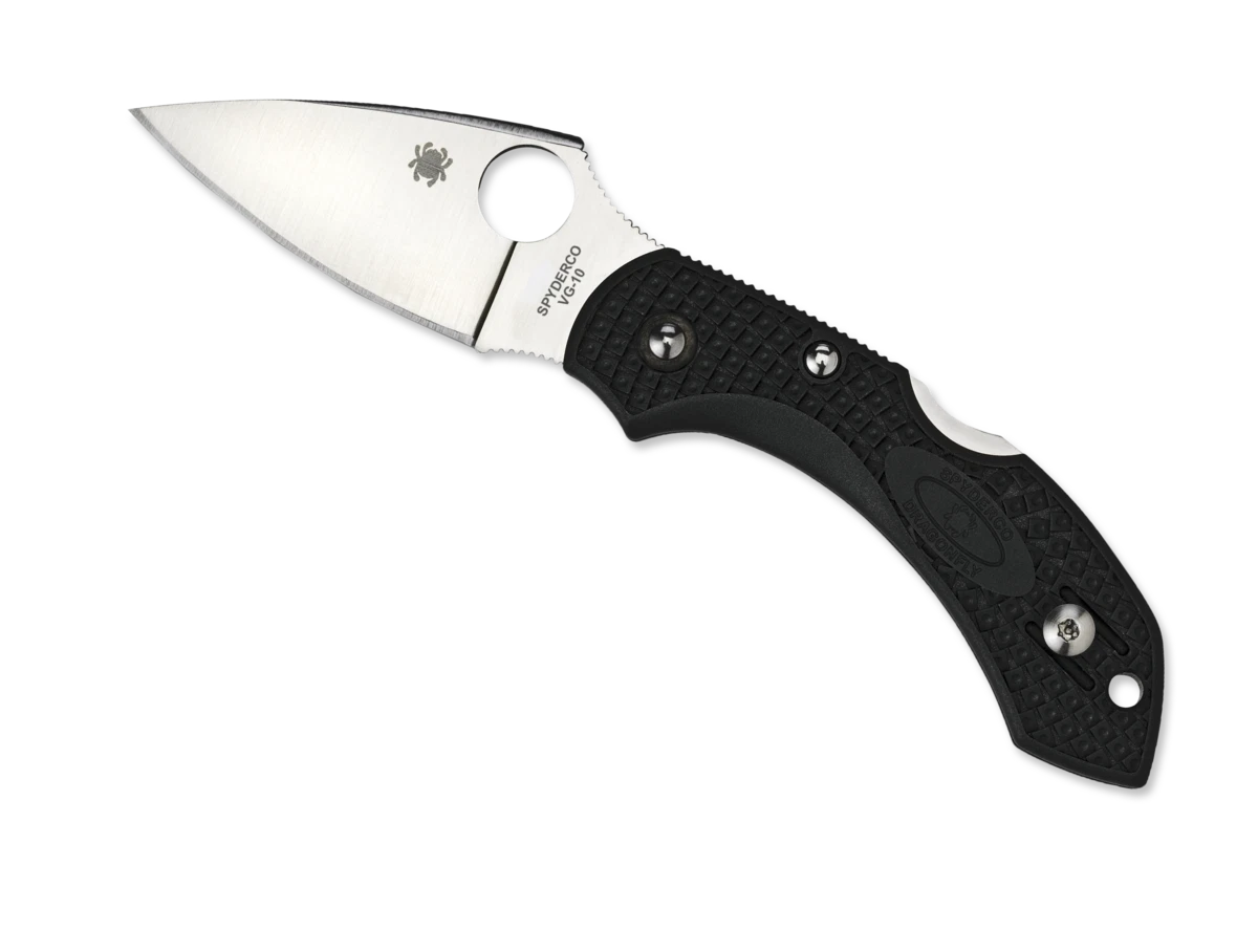 Dragonfly 2 Lockback Knife by Spyderco: Black FRN Handle, VG-10 Steel