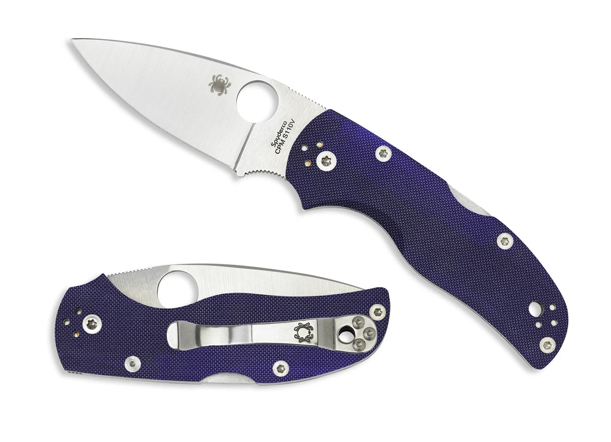 Spyderco Knives Native 5 Lockback Midnight Blue G10 S110V Stainless C41GPDBL5