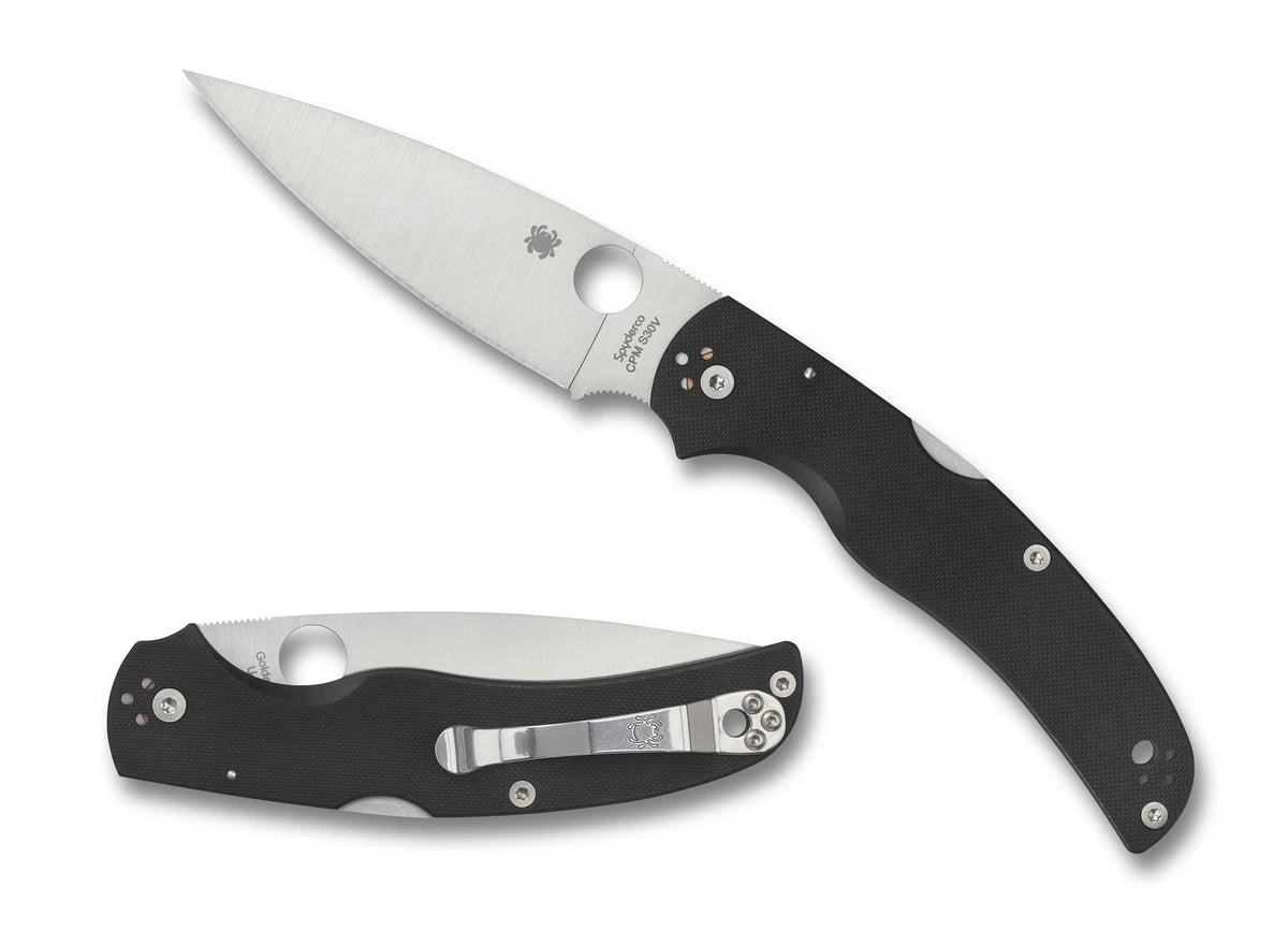 Spyderco B Knives Native Chief Black G10 S30V Stainless C244GP Pocket Knife