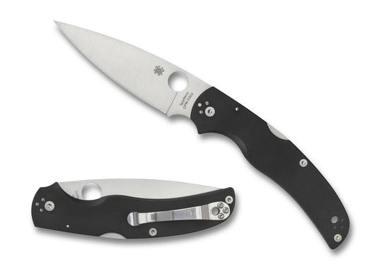 Spyderco B Knives Native Chief Black G10 S30V Stainless C244GP Pocket Knife