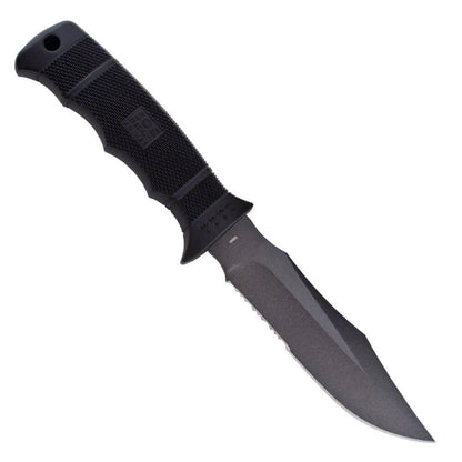 SOG Knives Black GRN SEAL Pup Fixed Blade Knife Stainless M37N-CP