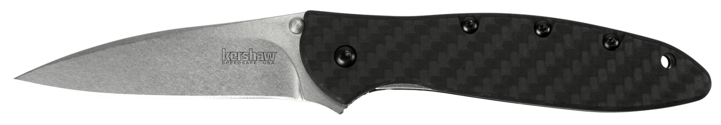 Kershaw Knife Leek Liner Lock Carbon Fiber CPM-154 Steel 1660CF Pocket Knives