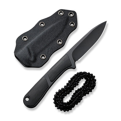 Civivi Knives Mini Elementum C23010-1 Black G-10 Nitro-V Steel Fixed Blade Knife