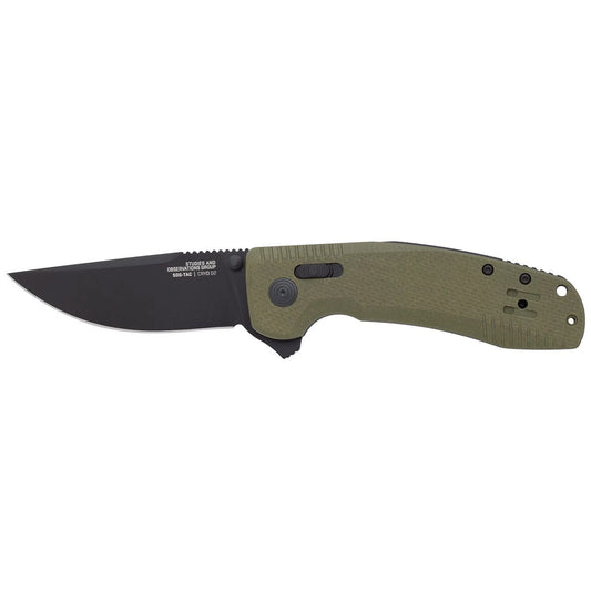 SOG-TAC XR Ultra-Grip OD Green G-10 Cryo D2 Stainless 12-38-02-41