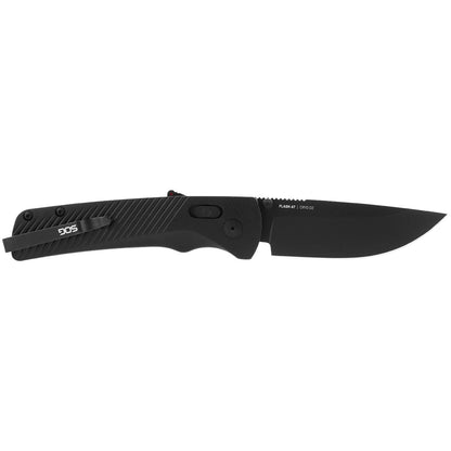 SOG Knives Flash AT Blackout GRN Cryo D2 Carbon Steel 11-18-01-57 Pocket Knife