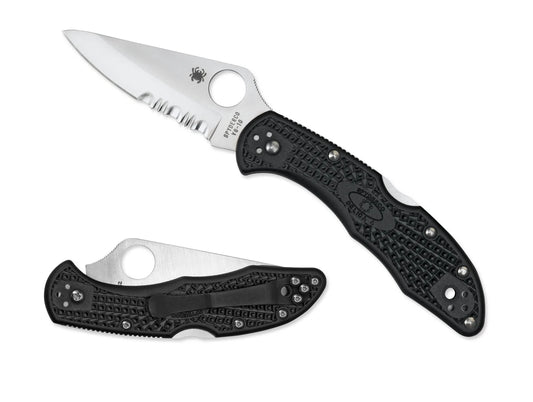 Spyderco BS Knives Delica 4 Lockback Black FRN VG10 Stainless C11PSBK Pocket Knife