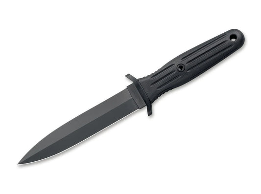 Boker Applegate-Fairbairn Black Fixed Knife 5.91" Blade 440C Kydex - 120543B