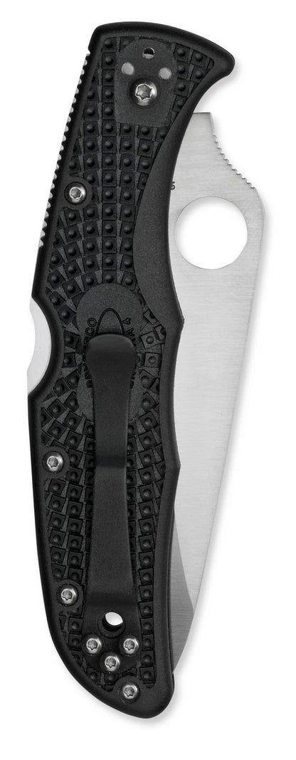 Spyderco B Endura 4 Lockback Folding Knife: Black FRN, VG-10 Stainless Steel, Pocket-Size.