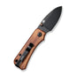 Civivi Knives Baby Banter Liner Lock C19068SB-2 Cuibourtia Wood Pocket Knife