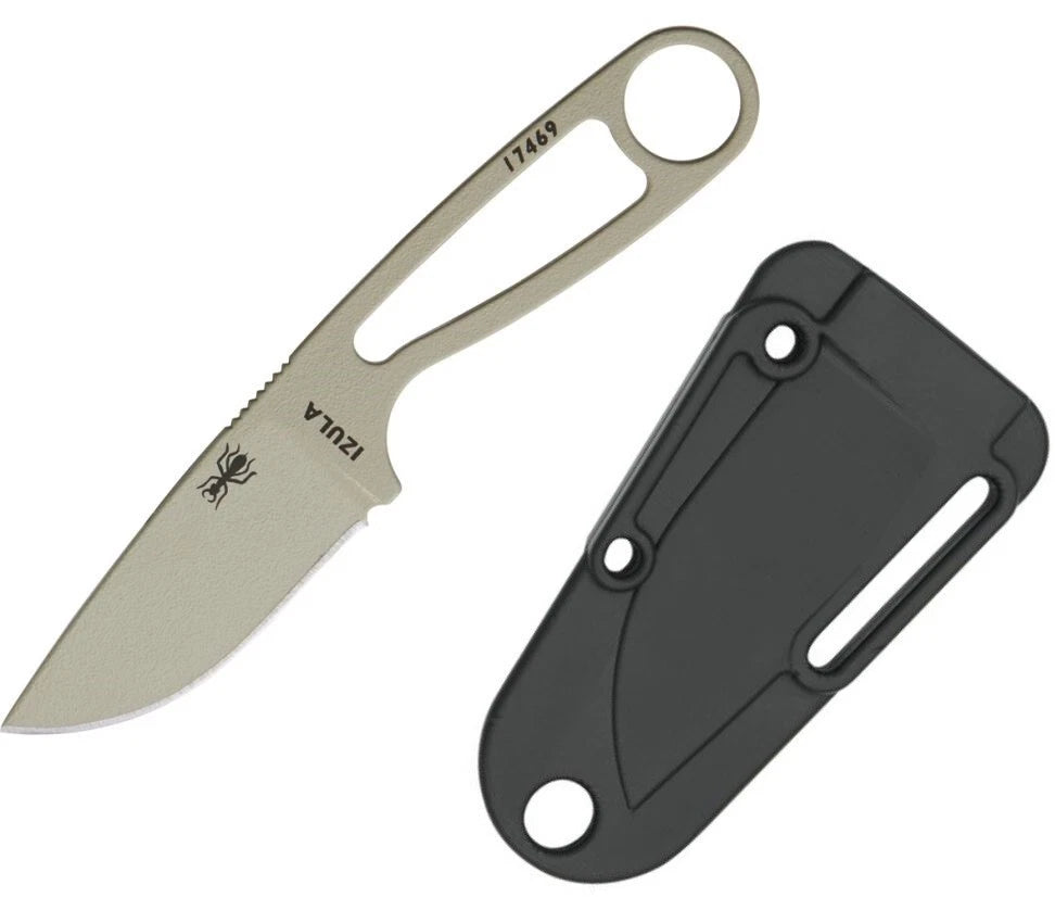 ESEE Izula Fixed Knife 2.63" Drop Point Full Blade 1095HC Steel Construction