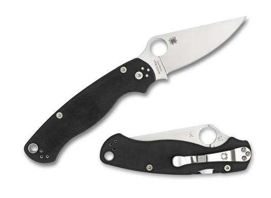 Spyderco Knives Para Millitary 2 Compression Left-hand Black G10 S45VN C81GPLE2