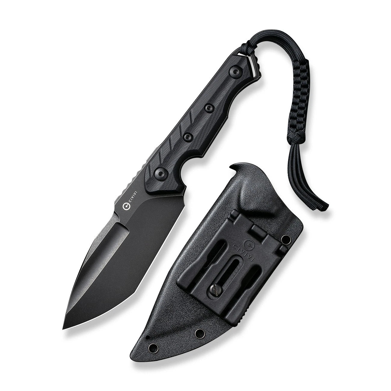Civivi Knives Maxwell Fixed Blade Knife C21040-1 Black D2 Black G10