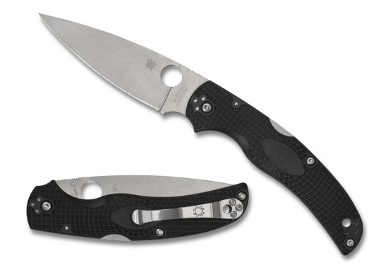 Spyderco b Knives Native Chief Lightweight C244PBK Black FRN CTS-BD1N Pocket Knife