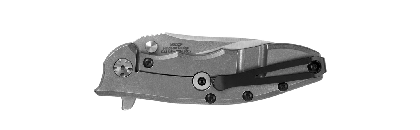 Zero Tolerance Knives 0562CF Frame Lock Black Carbon Fiber Titanium CPM 20CV
