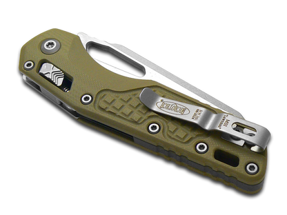 Microtech MSI Lawman 210-11FRGTODLM OD Green Frag G10 Serrated M390MK Knife