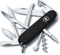 Victorinox® HUNTSMAN BLACK Swiss Army Knife W/ Leather Pouch - Switzerland