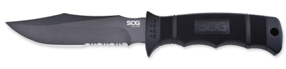 SOG Knives Black GRN SEAL Pup Fixed Blade Knife Stainless M37N-CP