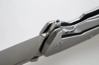 LionSteel TRE Frame Lock Knife: M390 Blade, Carbon Fiber & Titanium Handle.