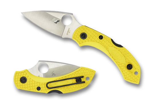 Spyderco Knives Dragonfly 2 Salt Lockback Marine Yellow FRN H2 Stainless C28PYL2