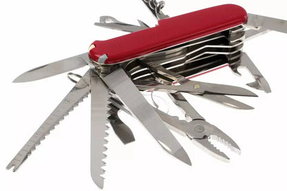 Victorinox Swiss Army Multi-Tool, SwissChamp Pocket Knife, Red 1.6795