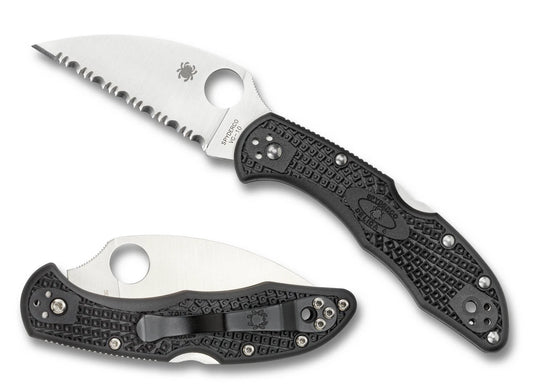 Spyderco Knives Delica 4 Lockback Black FRN VG10 Stainless Wharncliffe C11FSWCBK