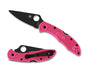 Spyderco Knives Delica 4 Lightweight Lockback Pink Black FRN S30V C11FPPNS30VBK