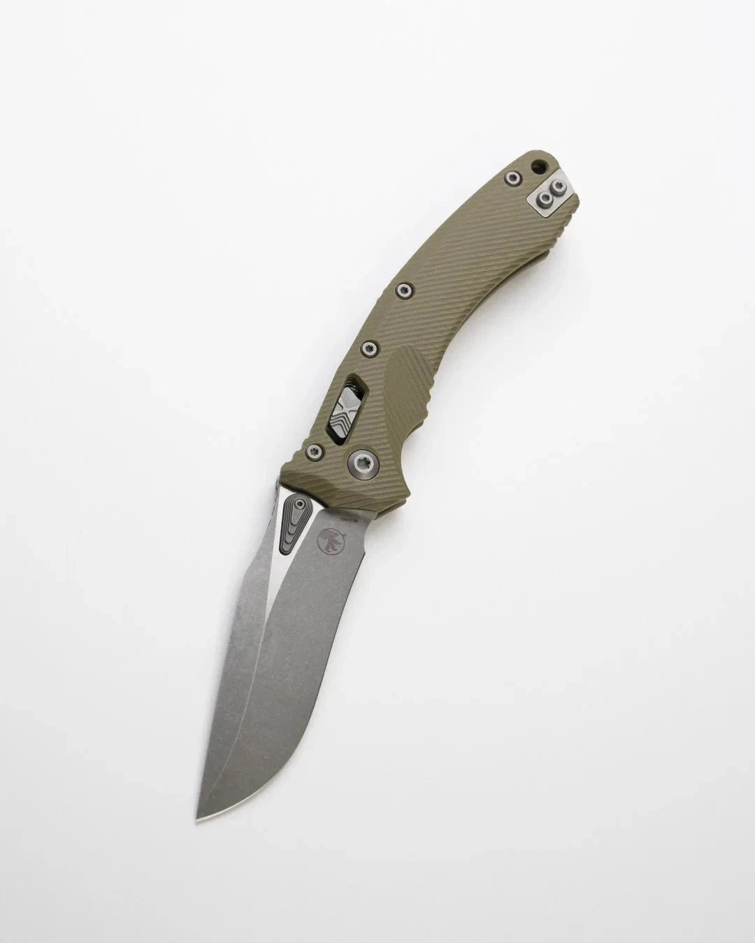 Microtech Knife Amphibian Ram-Lok Fluted G-10 OD Apocalyptic 137RL-10APFLGTOD