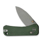 WE Knife Banter 2 23075-3 Green Canvas Micarta CPM S35VN Steel Knife