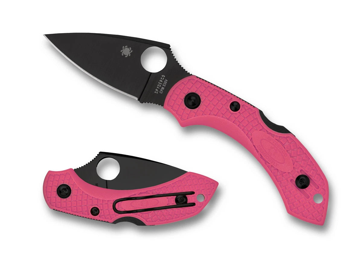 Spyderco Knives Dragonfly 2 Lockback Pink Black S30V Stainless C28FPPNS30VBK2