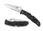 Spyderco Endura 4 Folding Knife C10PSBK Satin Combo Edge VG-10 Blade Black FRN