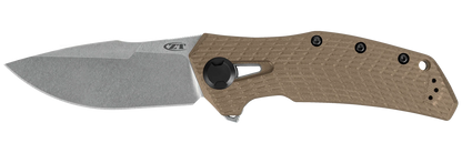 Zero Tolerance 0308 Frame Lock Knife, Coyote Tan G-10 Handle, 20CV Titanium Steel Blade.