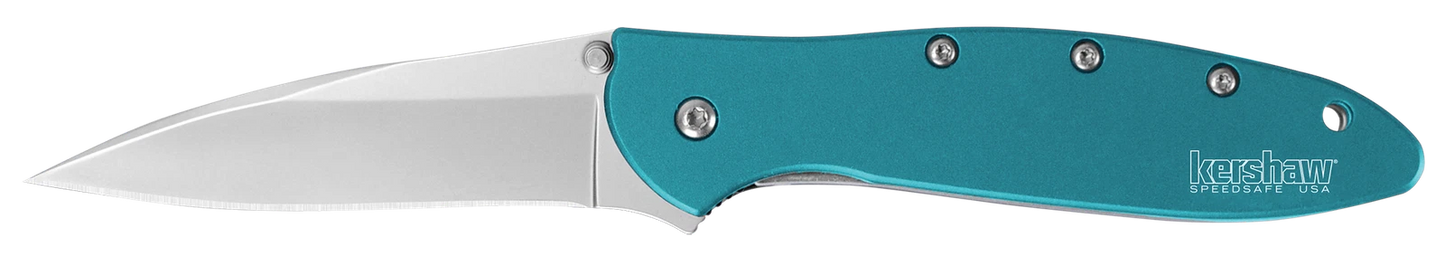 Kershaw Knives Leek Liner Lock Teal Anodized Aluminum 14C28N 1660TEAL