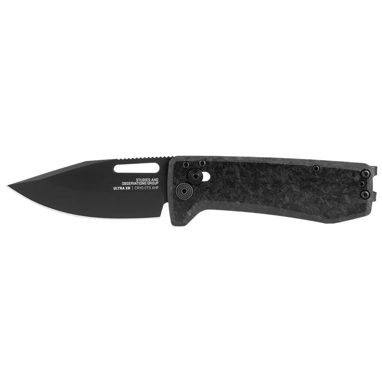 SOG Knives Ultra XR 12-63-05-57 Black XHP Steel Carbon Fiber Pocket Knife