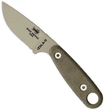 ESEE Izula-II Fixed Blade Knife, Survival Kit, Ambidextrous Sheath, Belt Clip...