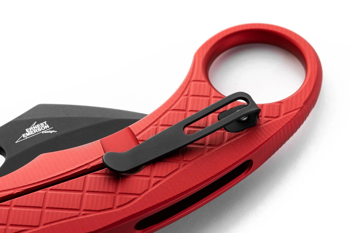 LionSteel LE1 Karambit Folding Knife: Limited Edition, Black MagnaCut Blade, Red Anodized Aluminum Handle.