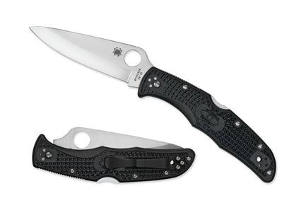 Spyderco B Endura 4 Lockback Folding Knife: Black FRN, VG-10 Stainless Steel, Pocket-Size.